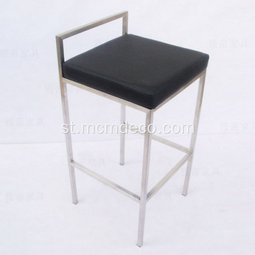 Moralo o Bonolo oa Khoebo Leather Bar Stool